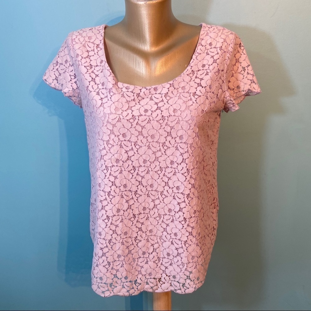 Talula betsey lavender lace blouse in size small